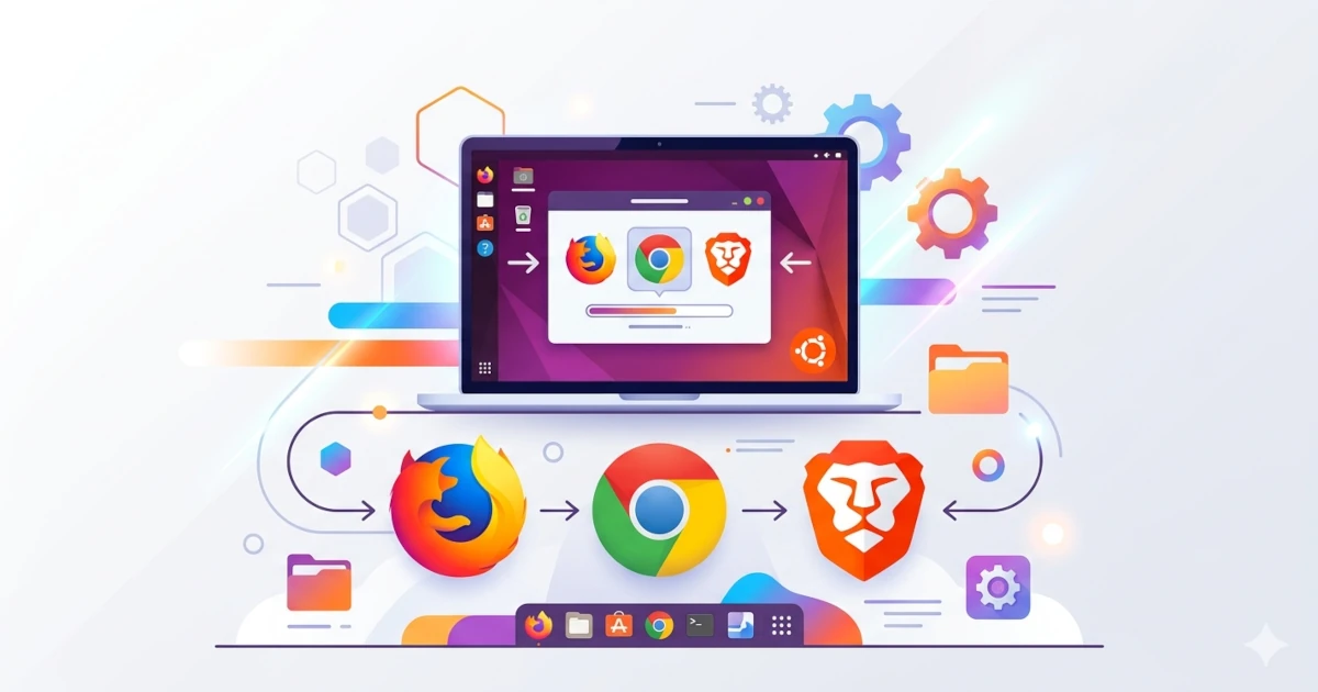 Install Firefox, Chrome, dan Brave di Ubuntu