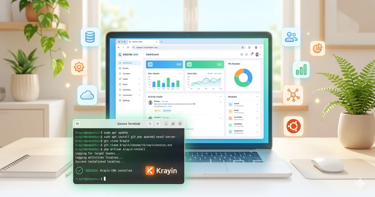 Install Krayin CRM di Ubuntu 24.04